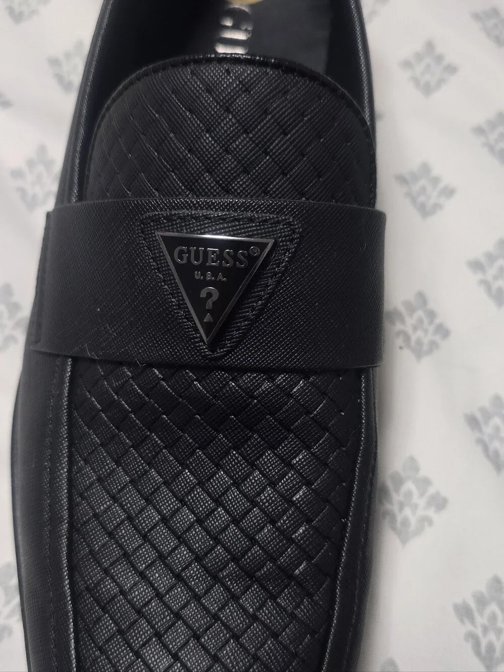 GUESS Black Dress Loafers Men's US 8 Slip-On Formal Shoes